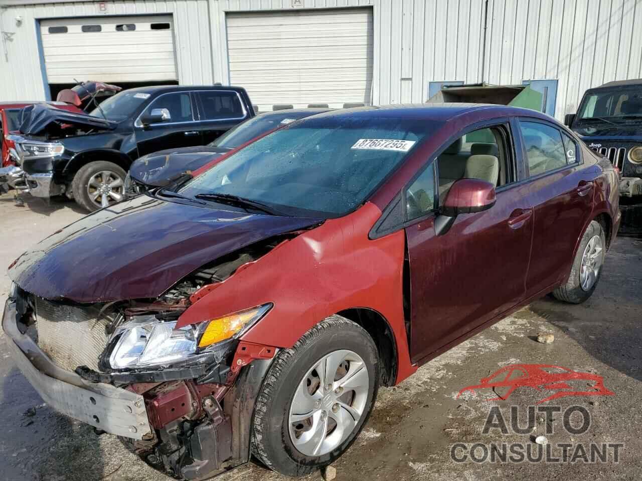 HONDA CIVIC 2013 - 19XFB2F55DE015027