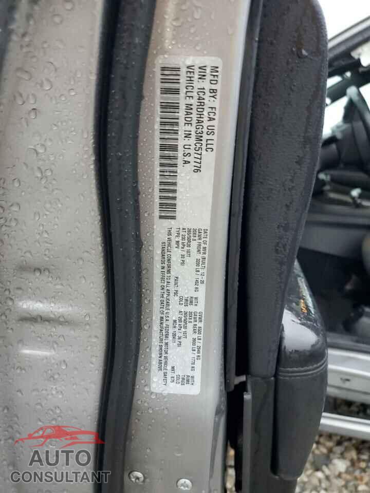 DODGE DURANGO 2021 - 1C4RDHAG3MC577776