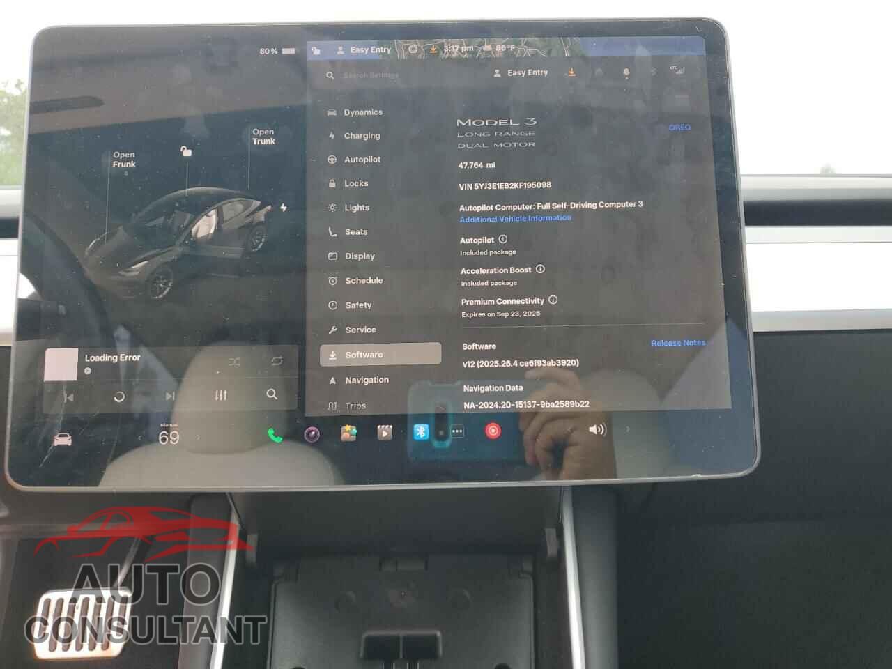TESLA MODEL 3 2019 - 5YJ3E1EB2KF195098
