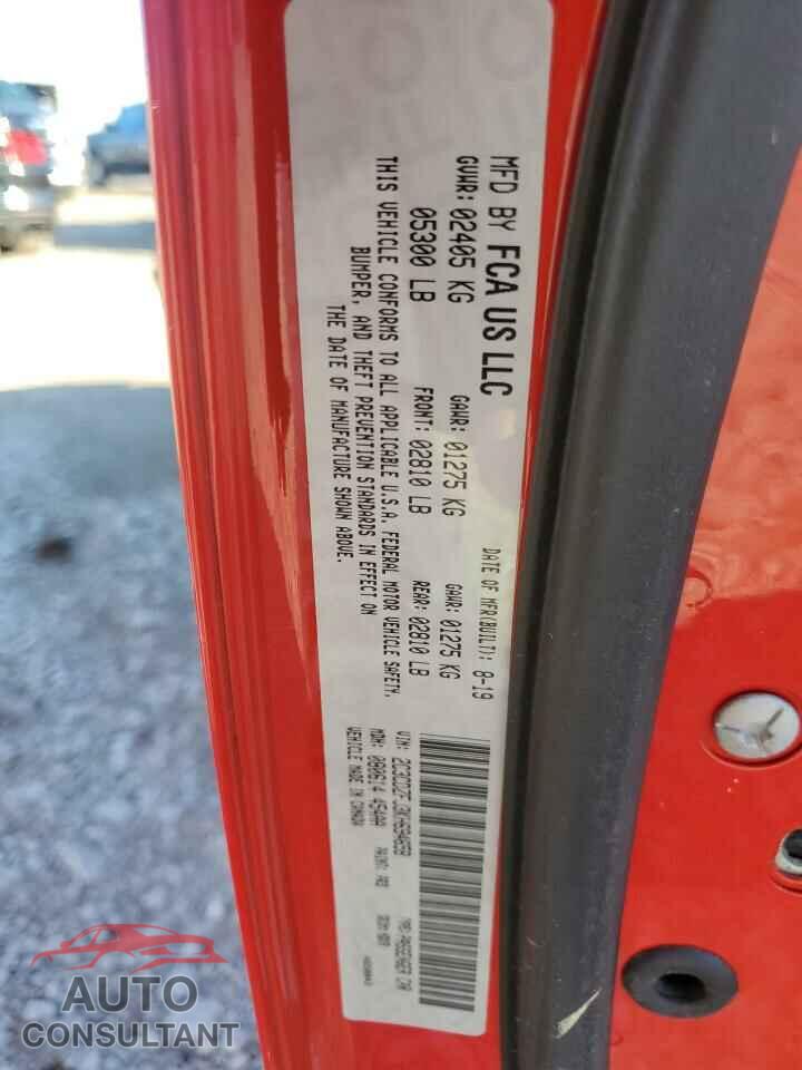 DODGE CHALLENGER 2019 - 2C3CDZFJ3KH694658