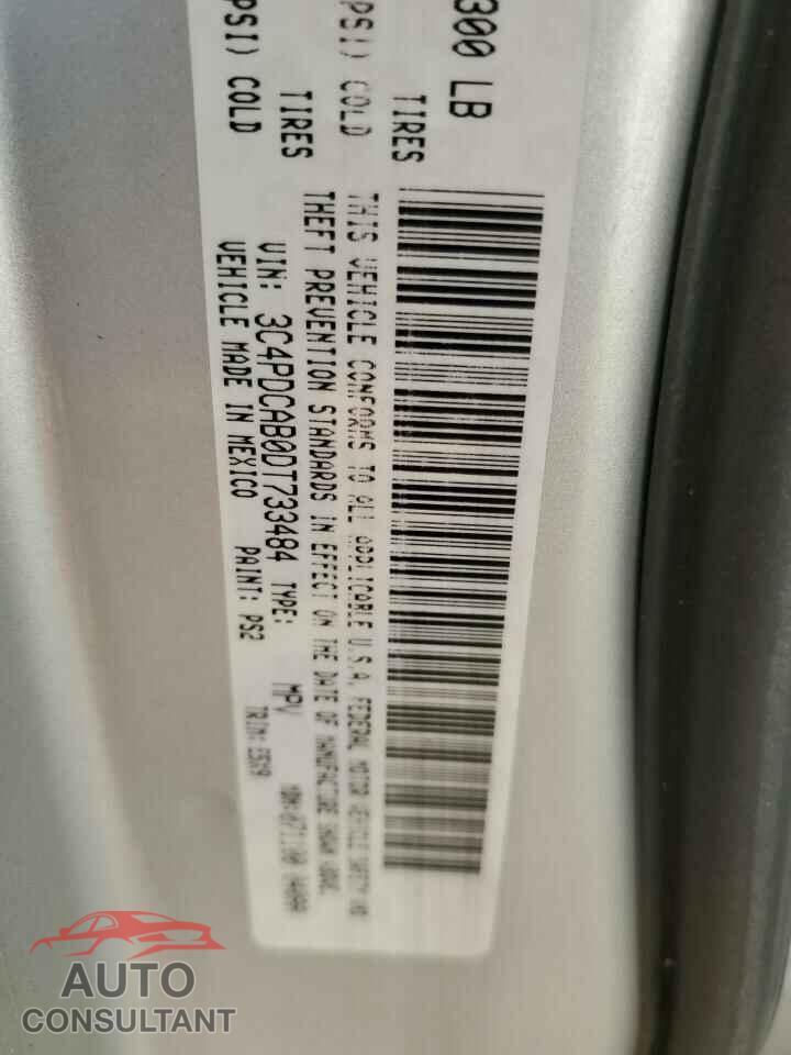 DODGE JOURNEY 2013 - 3C4PDCAB0DT733484