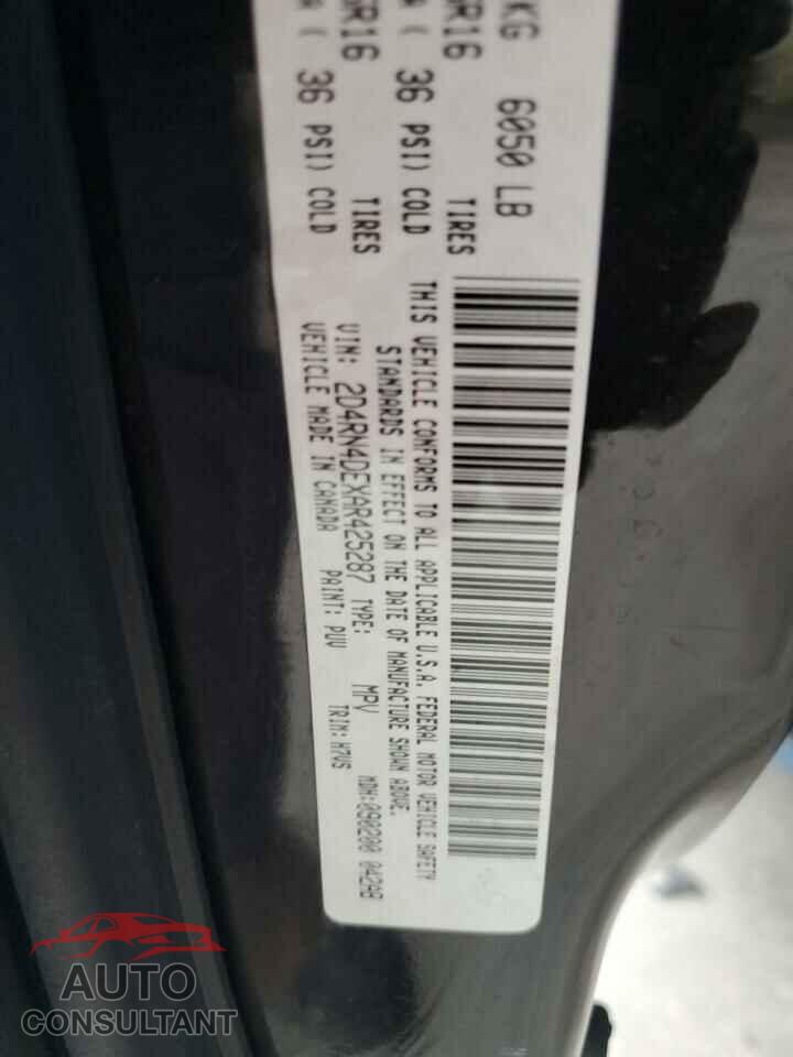DODGE CARAVAN 2010 - 2D4RN4DEXAR425287