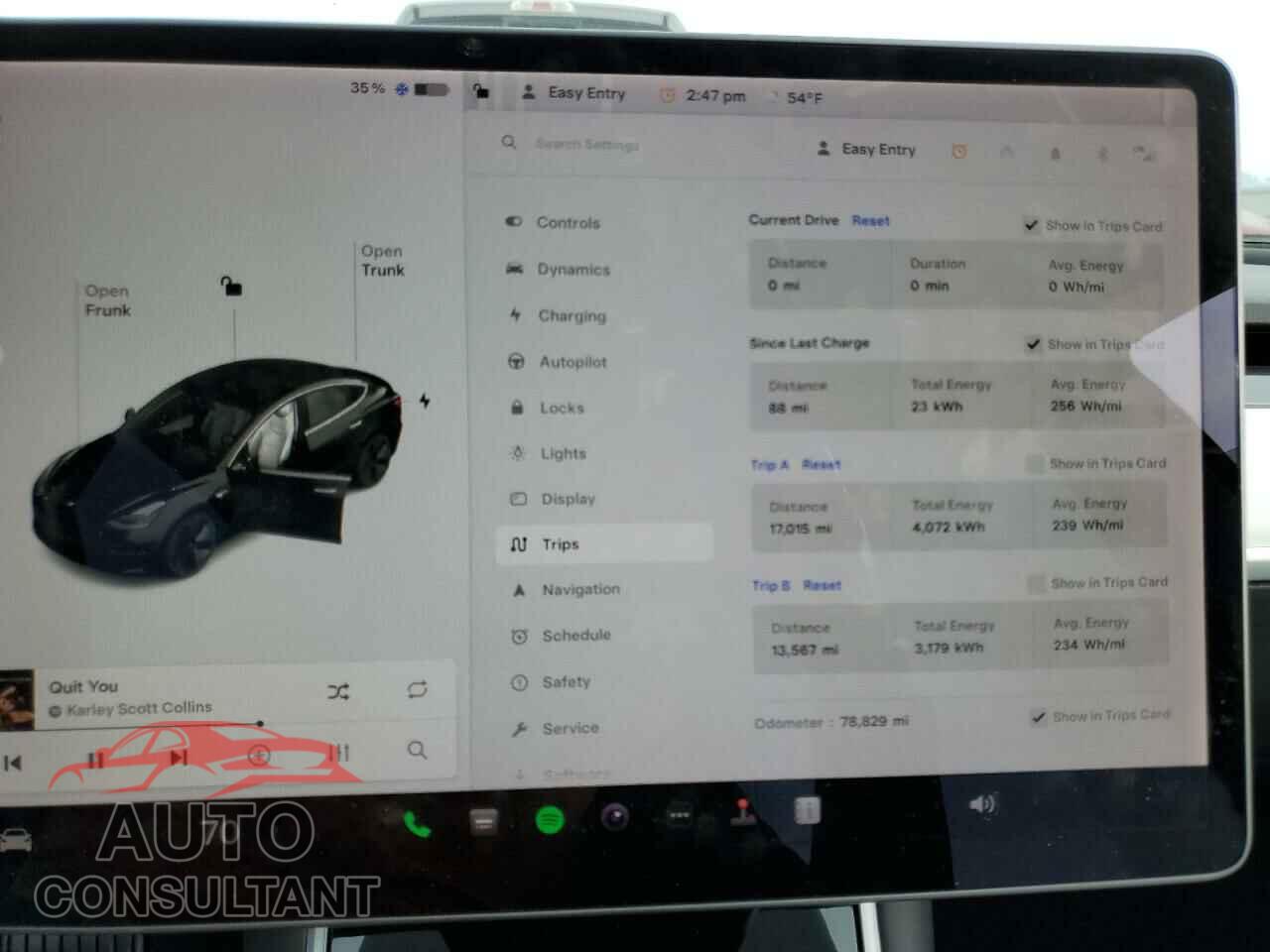 TESLA MODEL 3 2019 - 5YJ3E1EA9KF323652