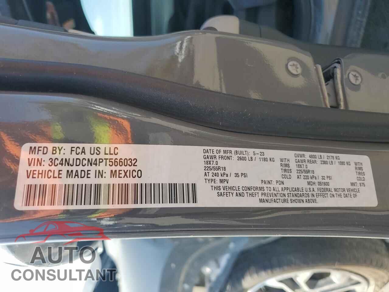 JEEP COMPASS 2023 - 3C4NJDCN4PT566032