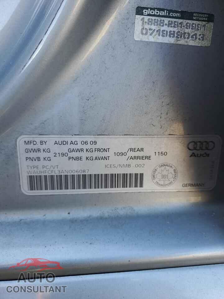 AUDI A4 2010 - WAUHFCFL3AN006087