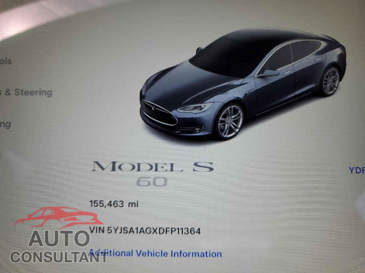 TESLA MODEL S 2013 - 5YJSA1AGXDFP11364
