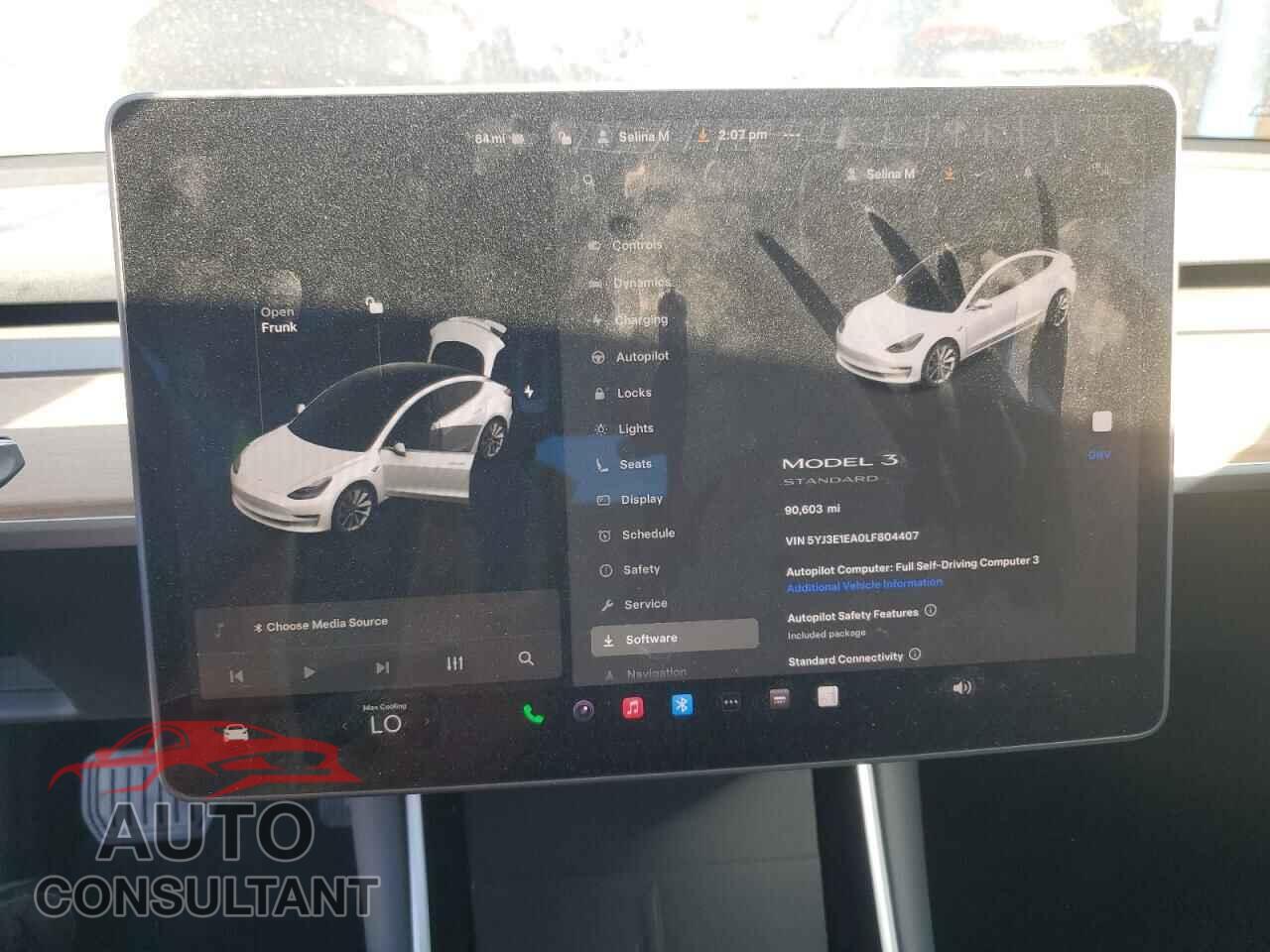 TESLA MODEL 3 2020 - 5YJ3E1EA0LF804407