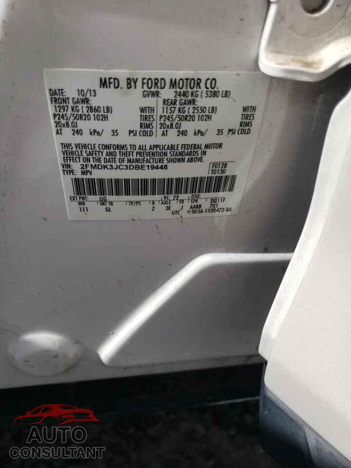 FORD EDGE 2013 - 2FMDK3JC3DBE19448