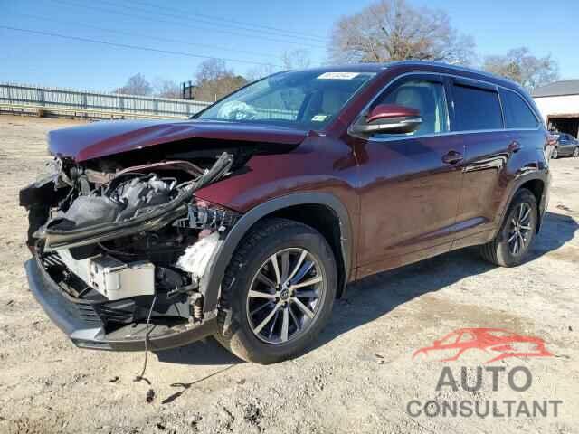 TOYOTA HIGHLANDER 2017 - 5TDJZRFH4HS360229