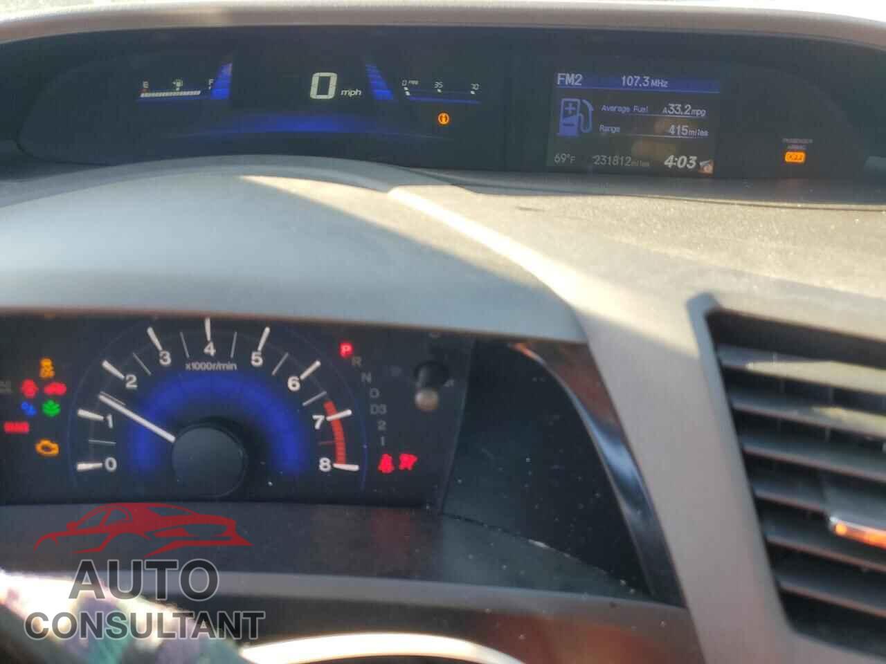 HONDA CIVIC 2012 - 2HGFB2F87CH594892