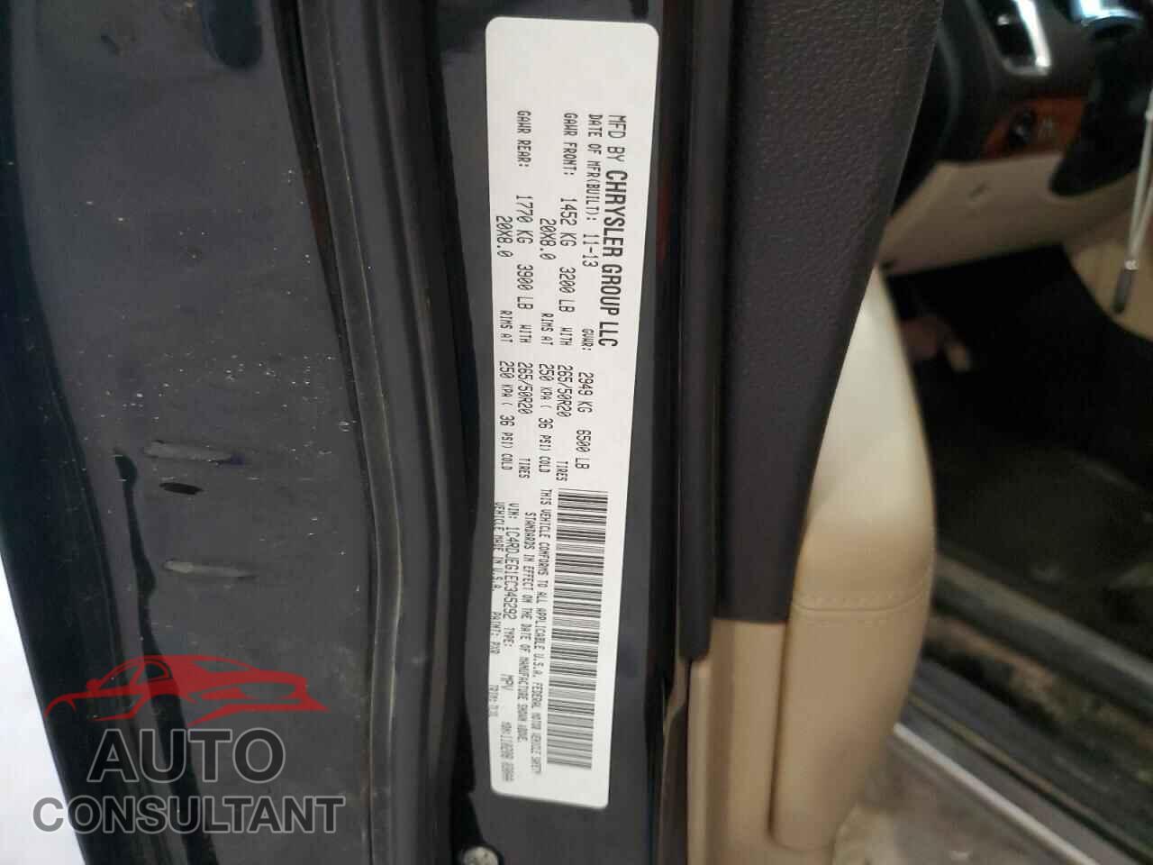 DODGE DURANGO 2014 - 1C4RDJEG1EC345292