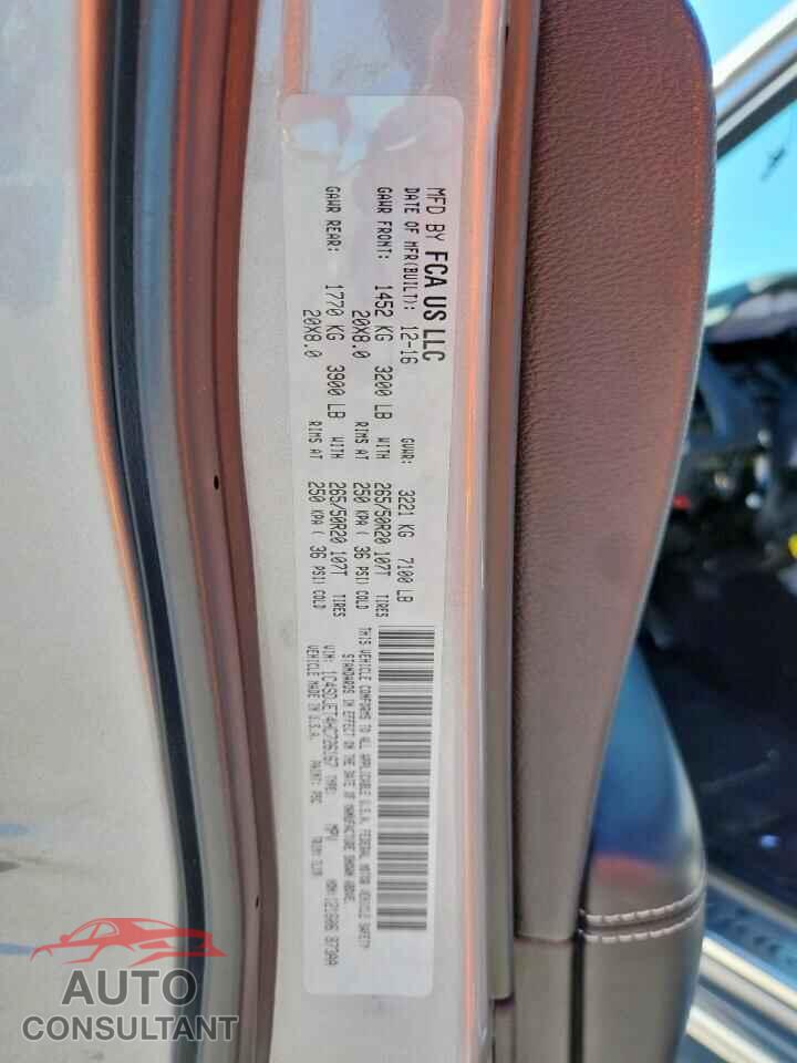 DODGE DURANGO 2017 - 1C4SDJET4HC726167