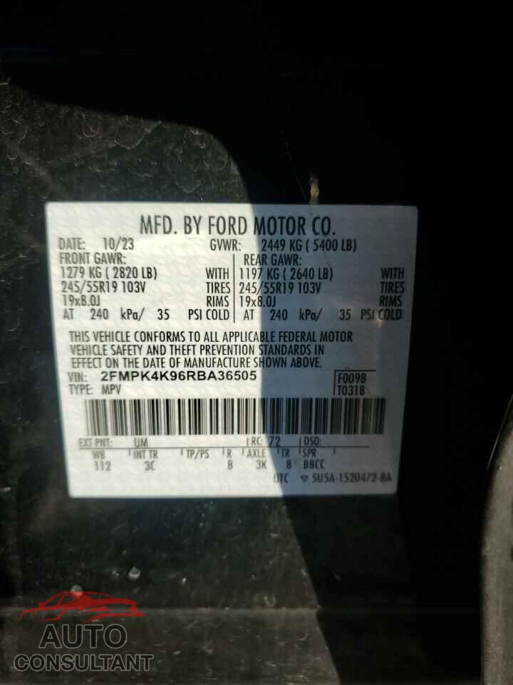 FORD EDGE 2024 - 2FMPK4K96RBA36505