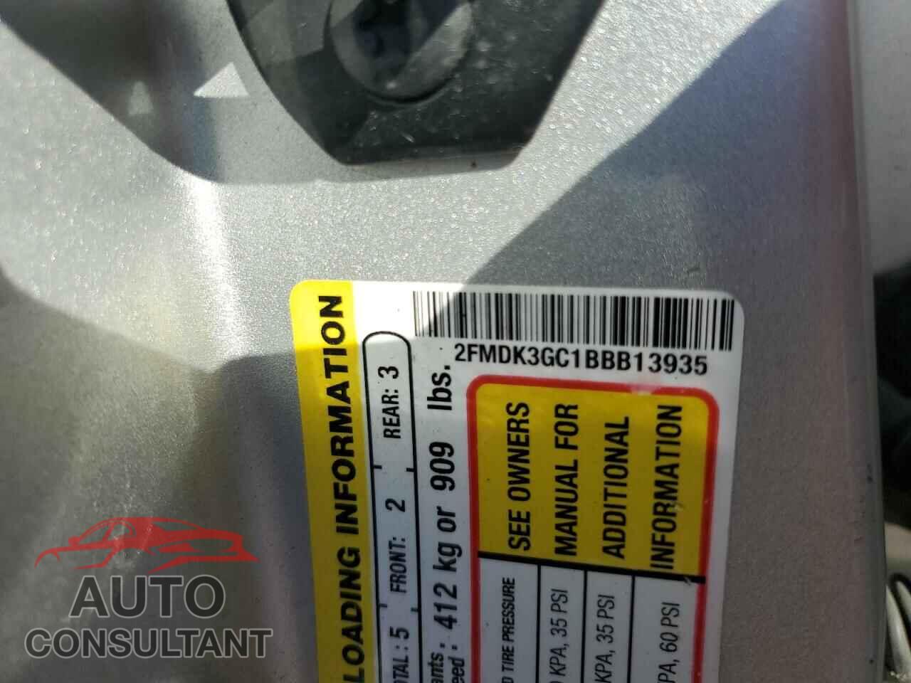 FORD EDGE 2011 - 2FMDK3GC1BBB13935