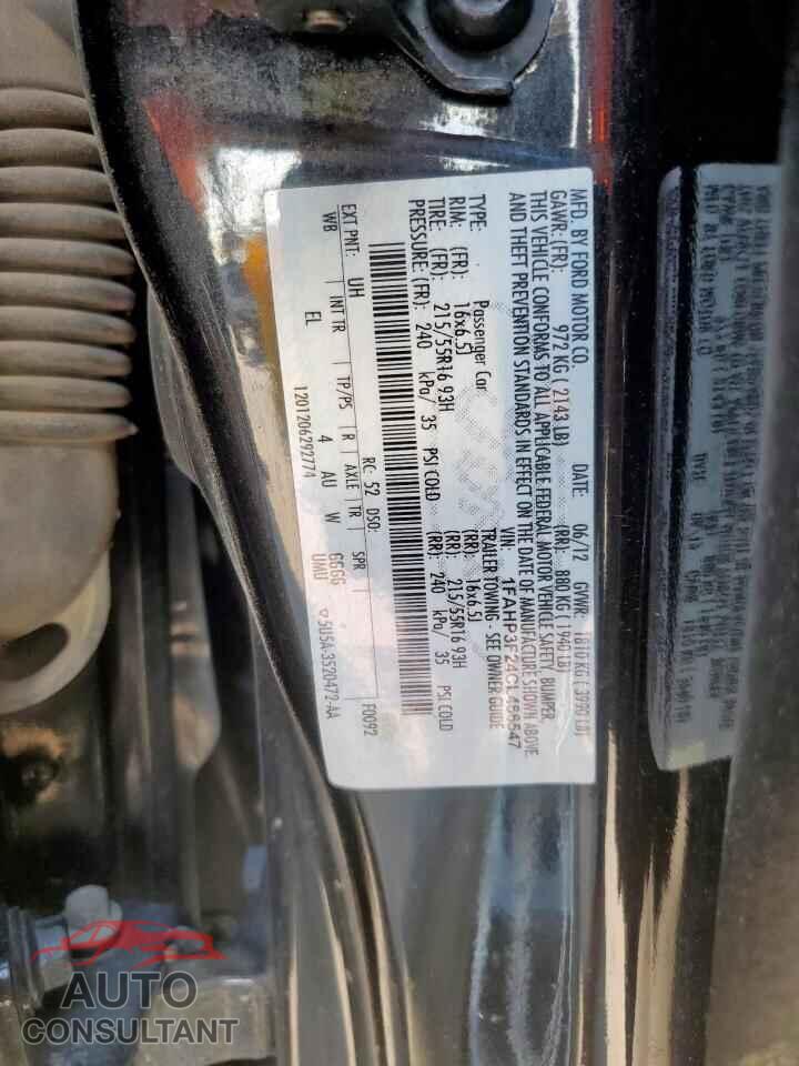 FORD FOCUS 2012 - 1FAHP3F24CL466547