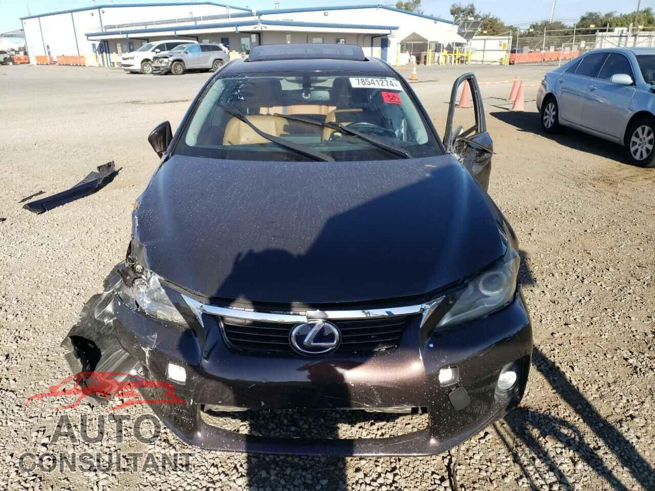 LEXUS CT 200 2011 - JTHKD5BH3B2018334
