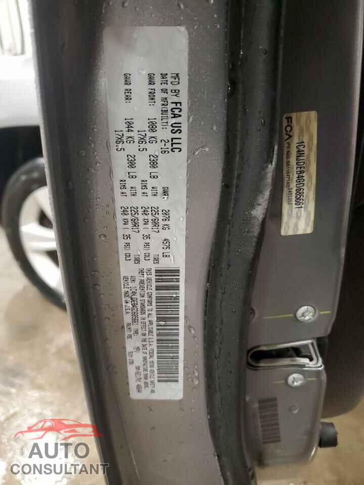 JEEP COMPASS 2016 - 1C4NJDEB4GD685661