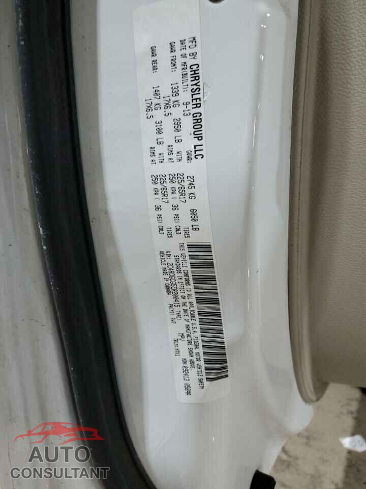 DODGE CARAVAN 2014 - 2C4RDGCG5ER200415