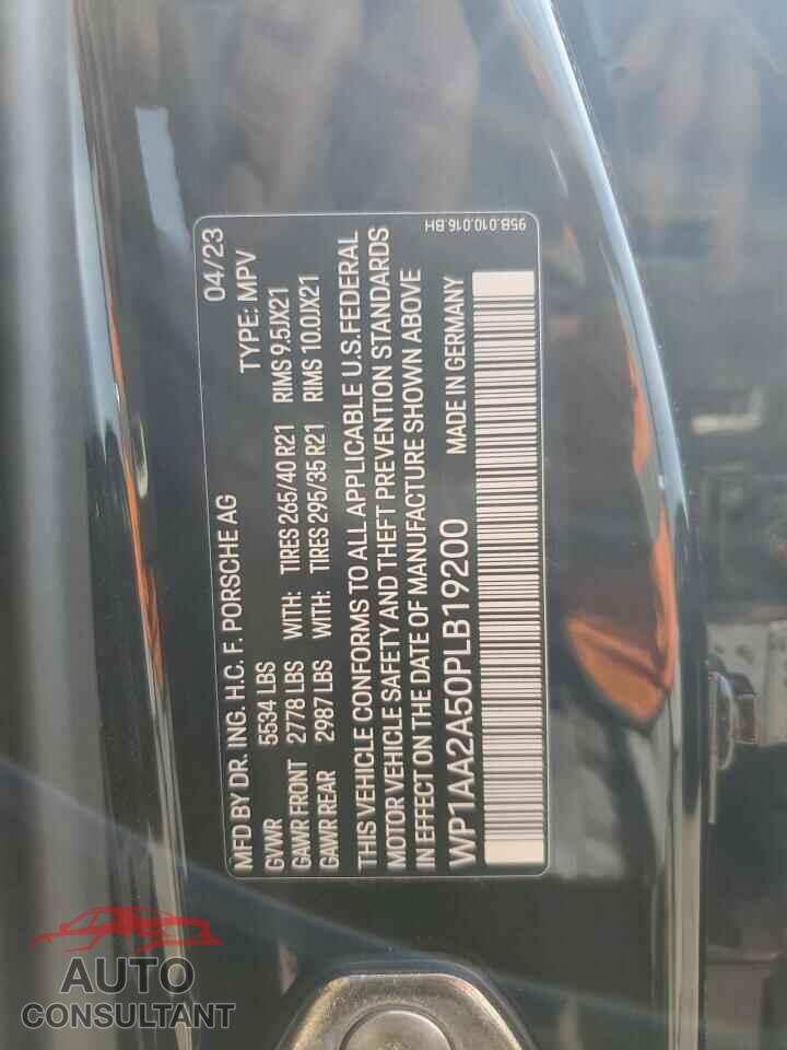 PORSCHE MACAN BASE 2023 - WP1AA2A50PLB19200
