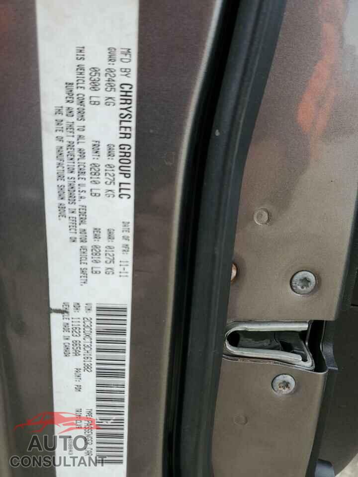 DODGE CHARGER 2012 - 2C3CDXCT3CH161382
