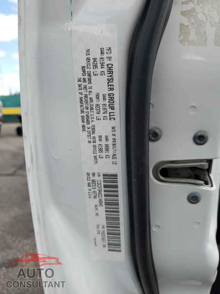DODGE DART 2013 - 1C3CDFBAXDD148945