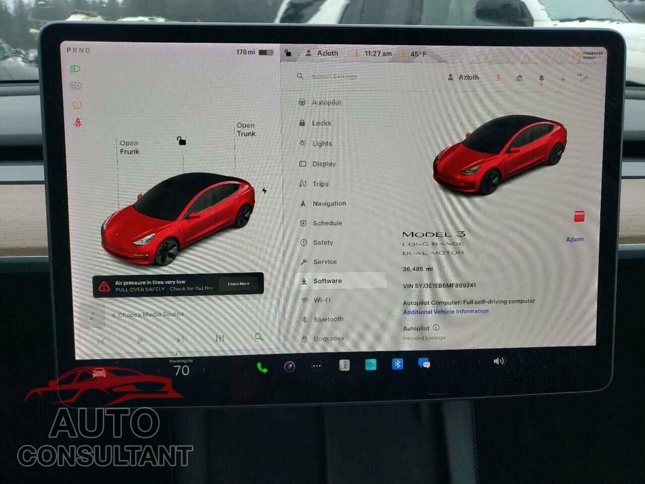 TESLA MODEL 3 2021 - 5YJ3E1EB6MF869241