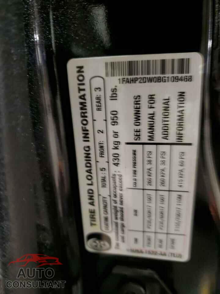 FORD TAURUS 2011 - 1FAHP2DW0BG109468