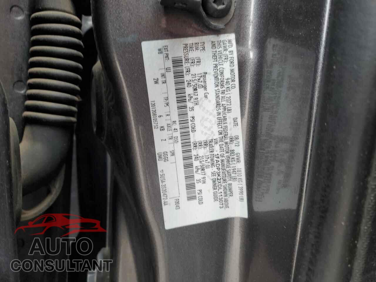 FORD FOCUS 2013 - 1FADP3K2XDL113073