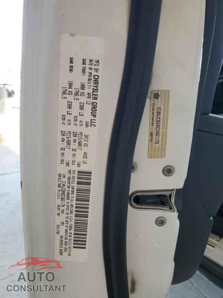 JEEP COMPASS 2012 - 1C4NJCBA8CD661170