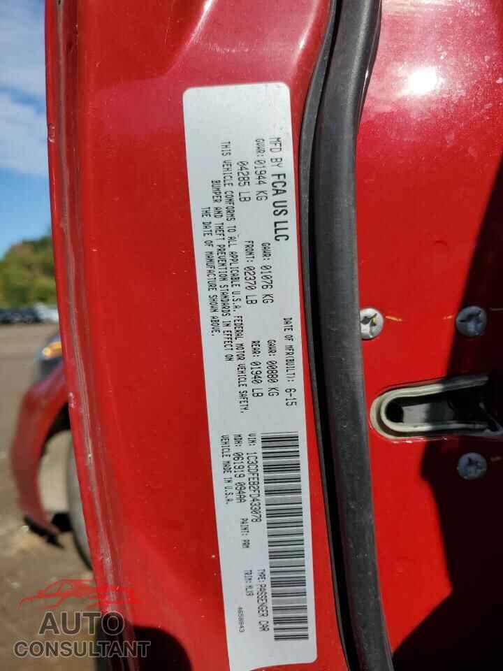 DODGE DART 2015 - 1C3CDFEB2FD433078