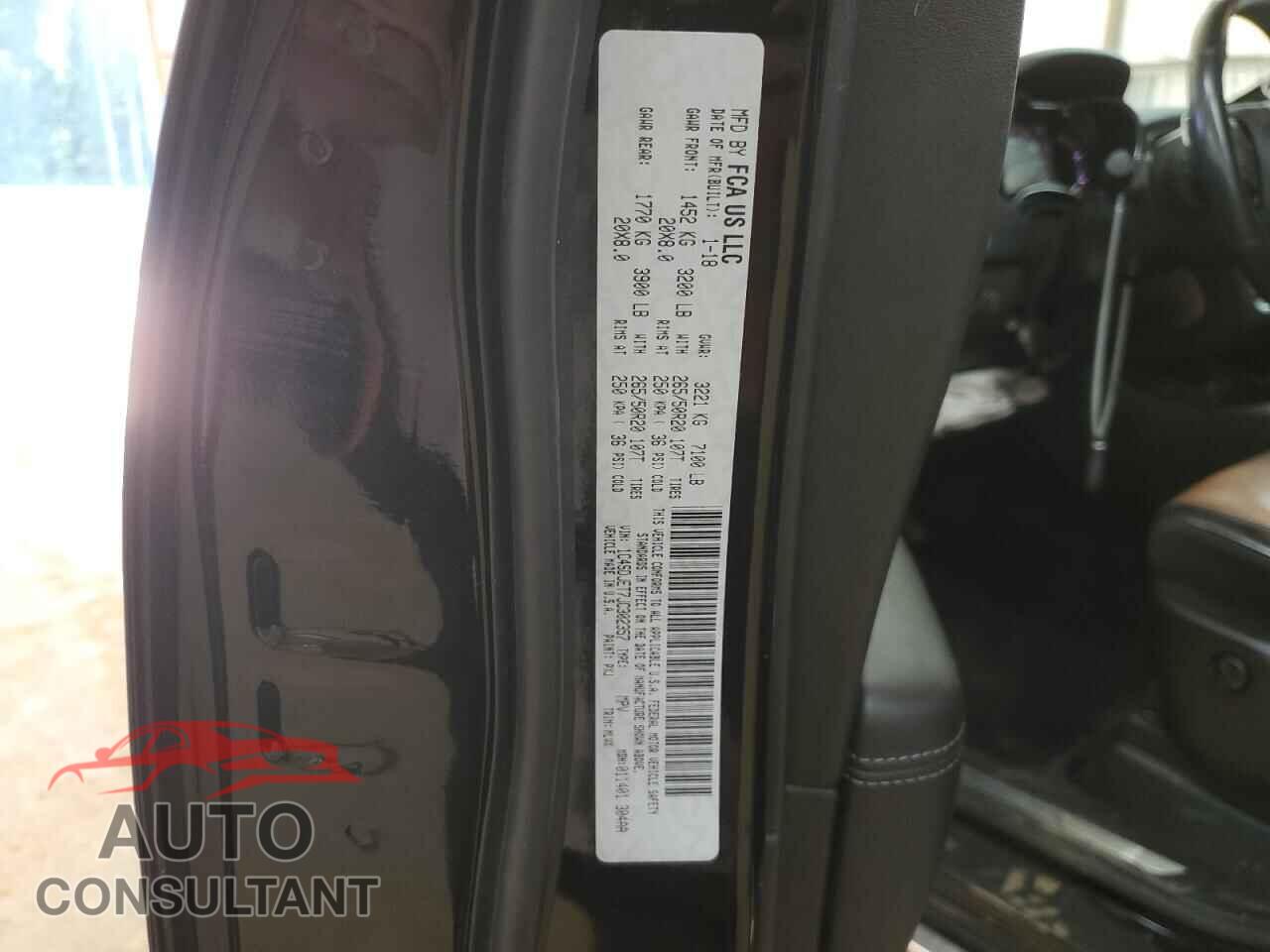 DODGE DURANGO 2018 - 1C4SDJET7JC302357