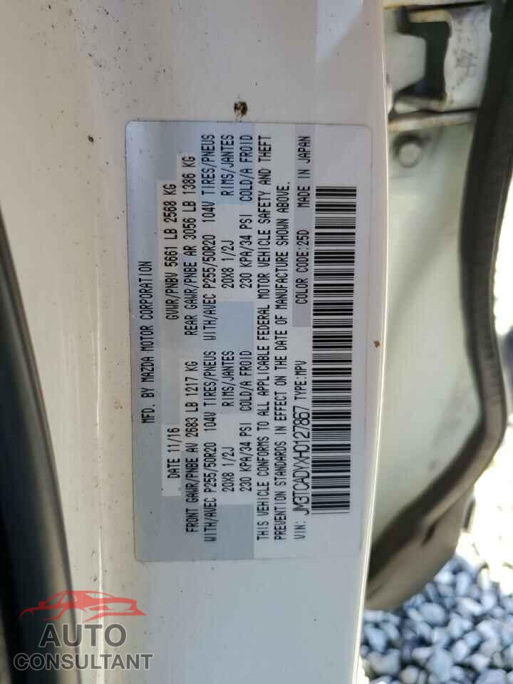 MAZDA CX-9 2017 - JM3TCADYXH0127867
