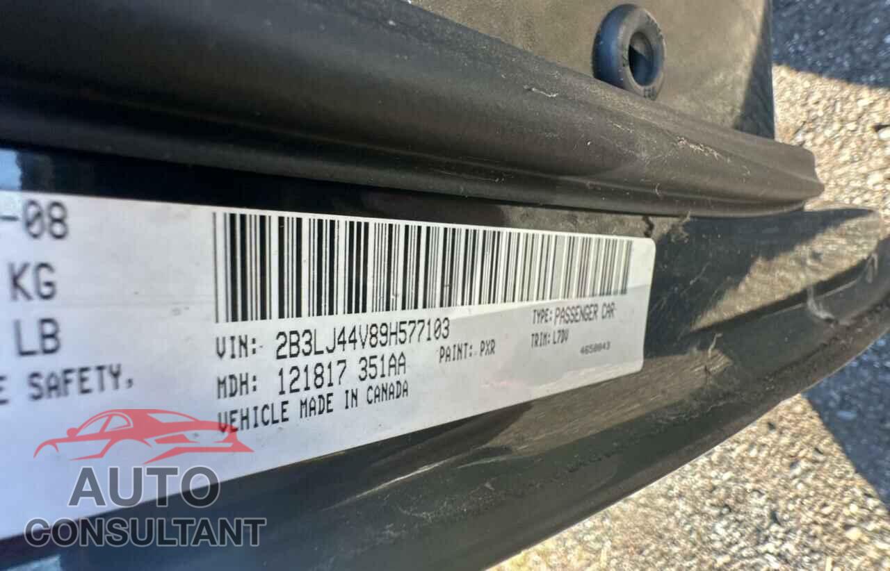 DODGE CHALLENGER 2009 - 2B3LJ44V89H577103