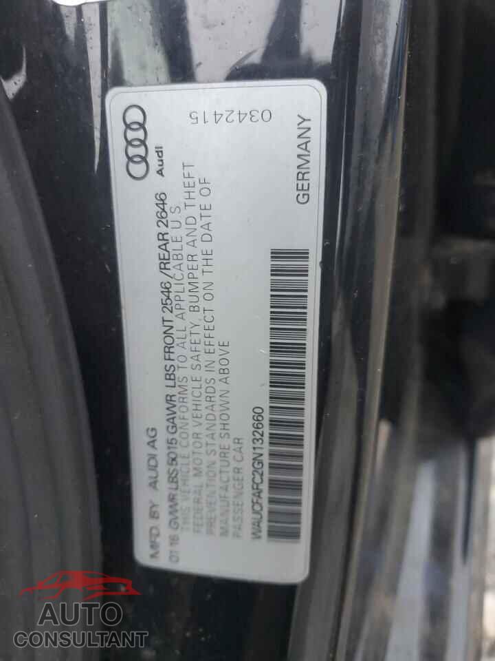 AUDI A6 2016 - WAUCFAFC2GN132660