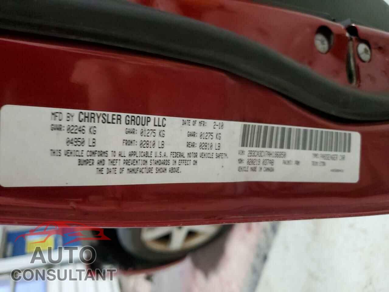 DODGE CHARGER 2010 - 2B3CA3CV7AH186850