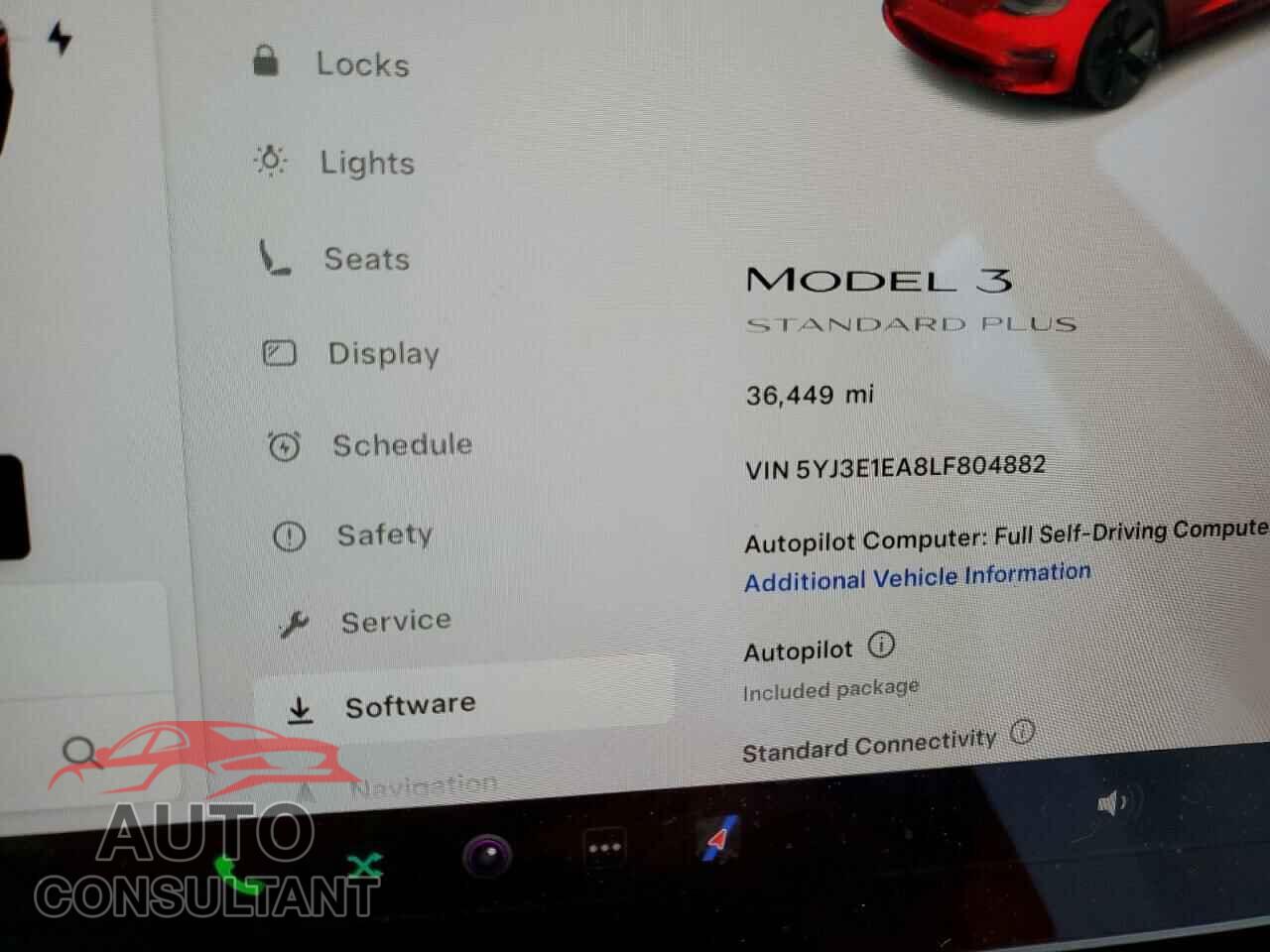 TESLA MODEL 3 2020 - 5YJ3E1EA8LF804882