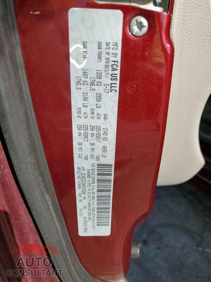 DODGE CARAVAN 2017 - 2C4RDGCG9HR783284