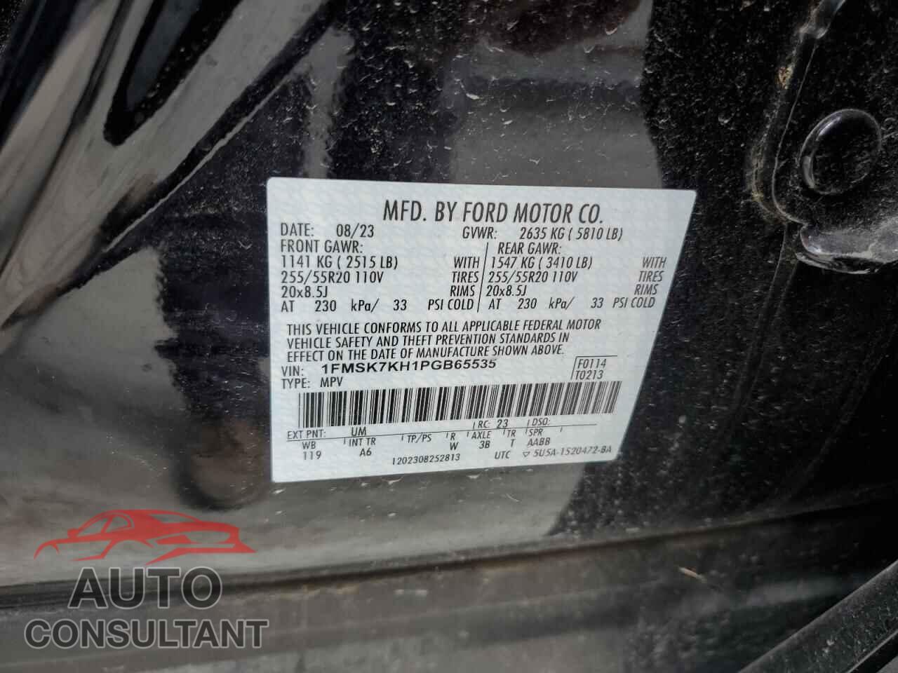 FORD EXPLORER 2023 - 1FMSK7KH1PGB65535