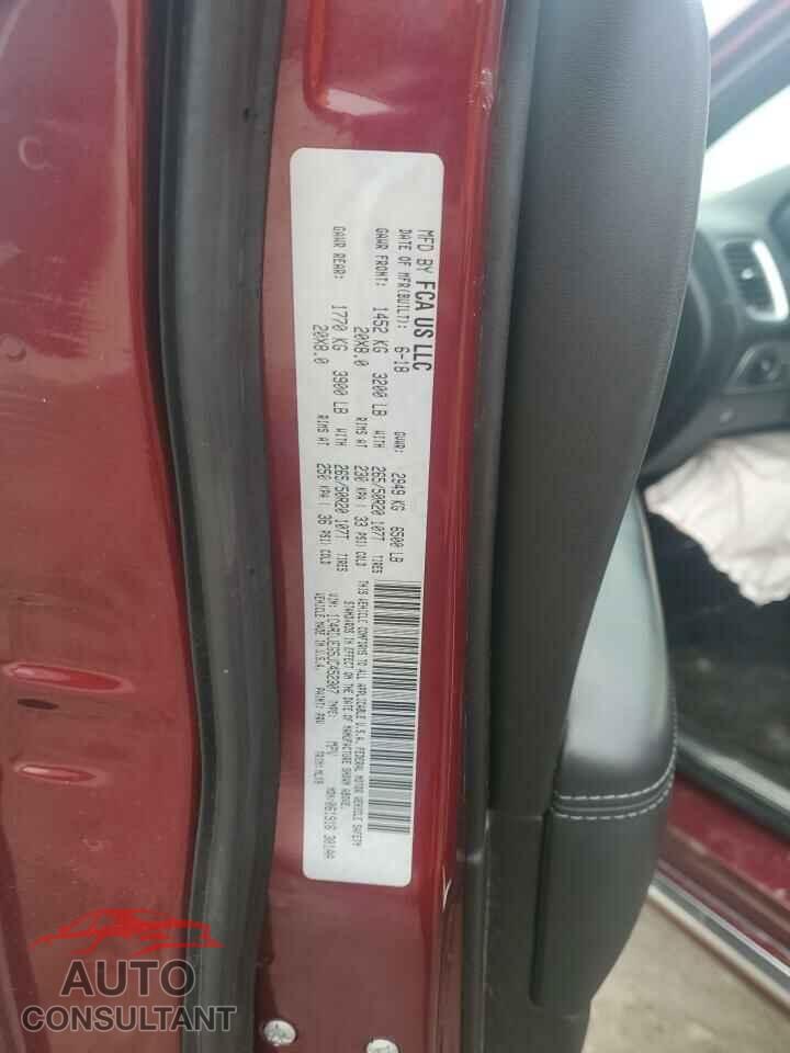 DODGE DURANGO 2018 - 1C4RDJEG5JC452307