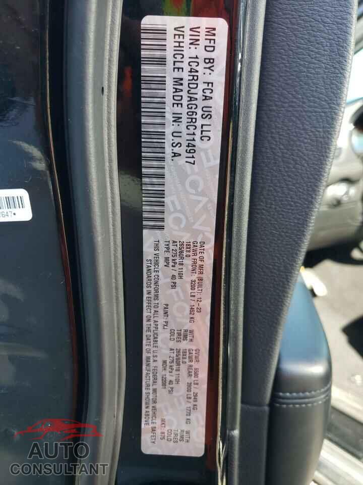 DODGE DURANGO 2024 - 1C4RDJAG6RC114917