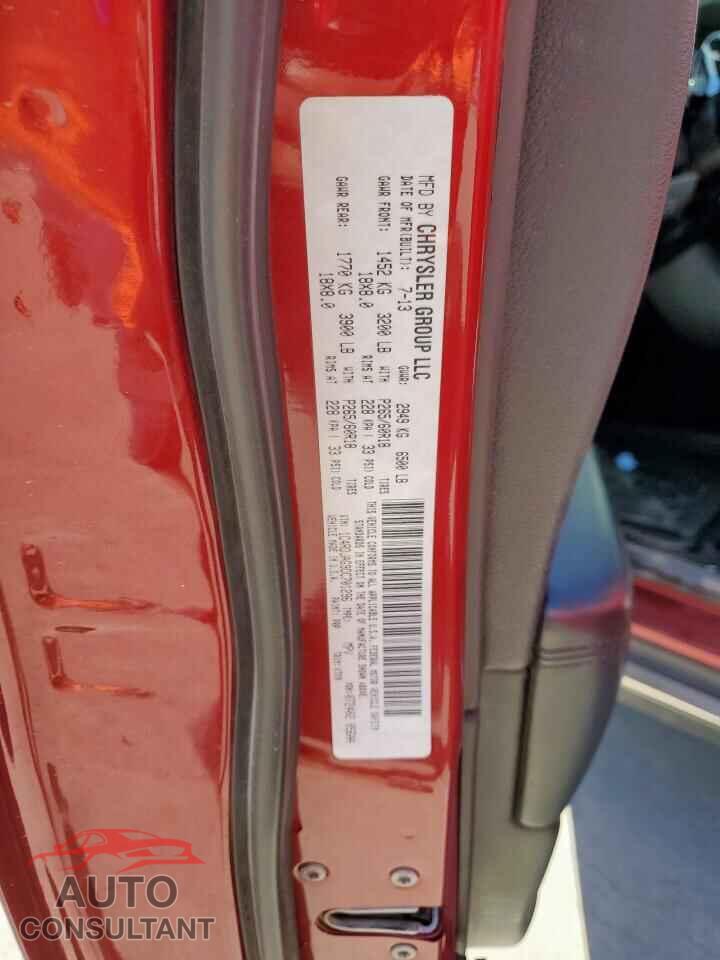 DODGE DURANGO 2013 - 1C4RDJAG9DC701296
