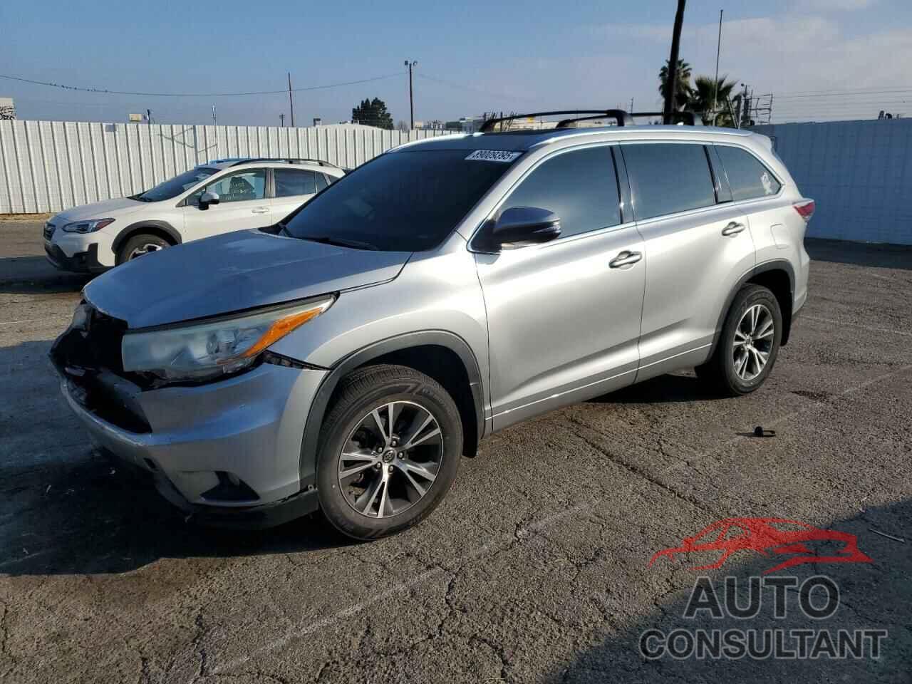 TOYOTA HIGHLANDER 2016 - 5TDJKRFH5GS282319