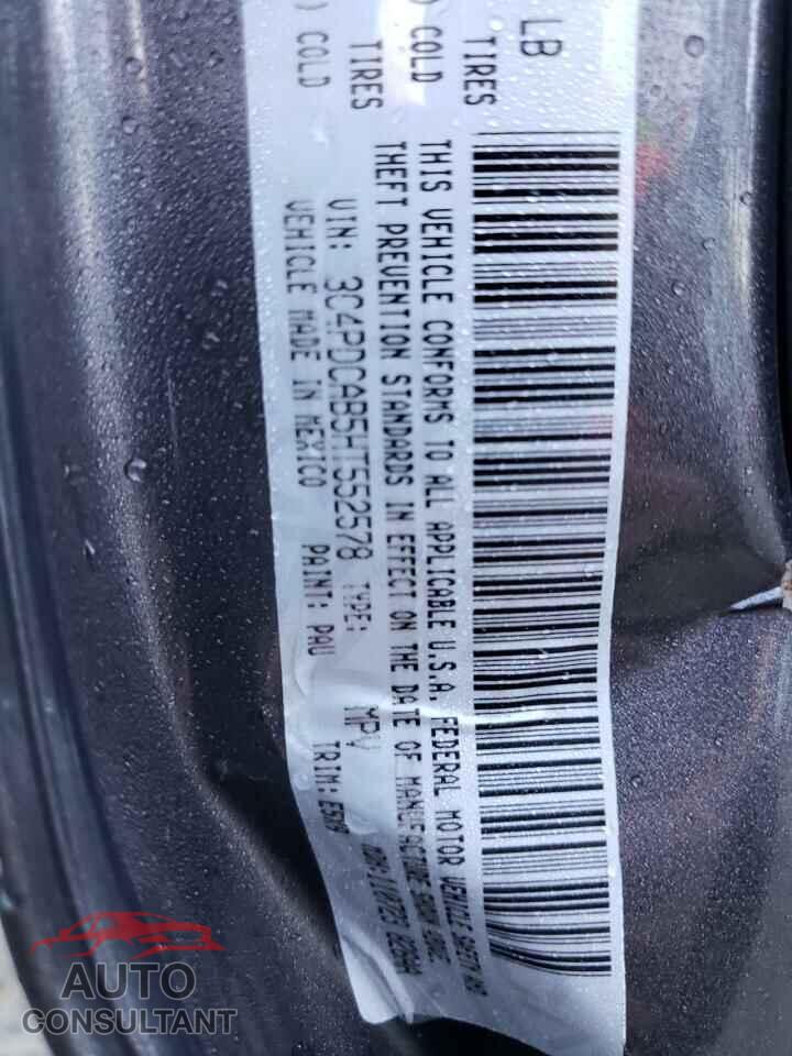 DODGE JOURNEY 2017 - 3C4PDCAB5HT552578