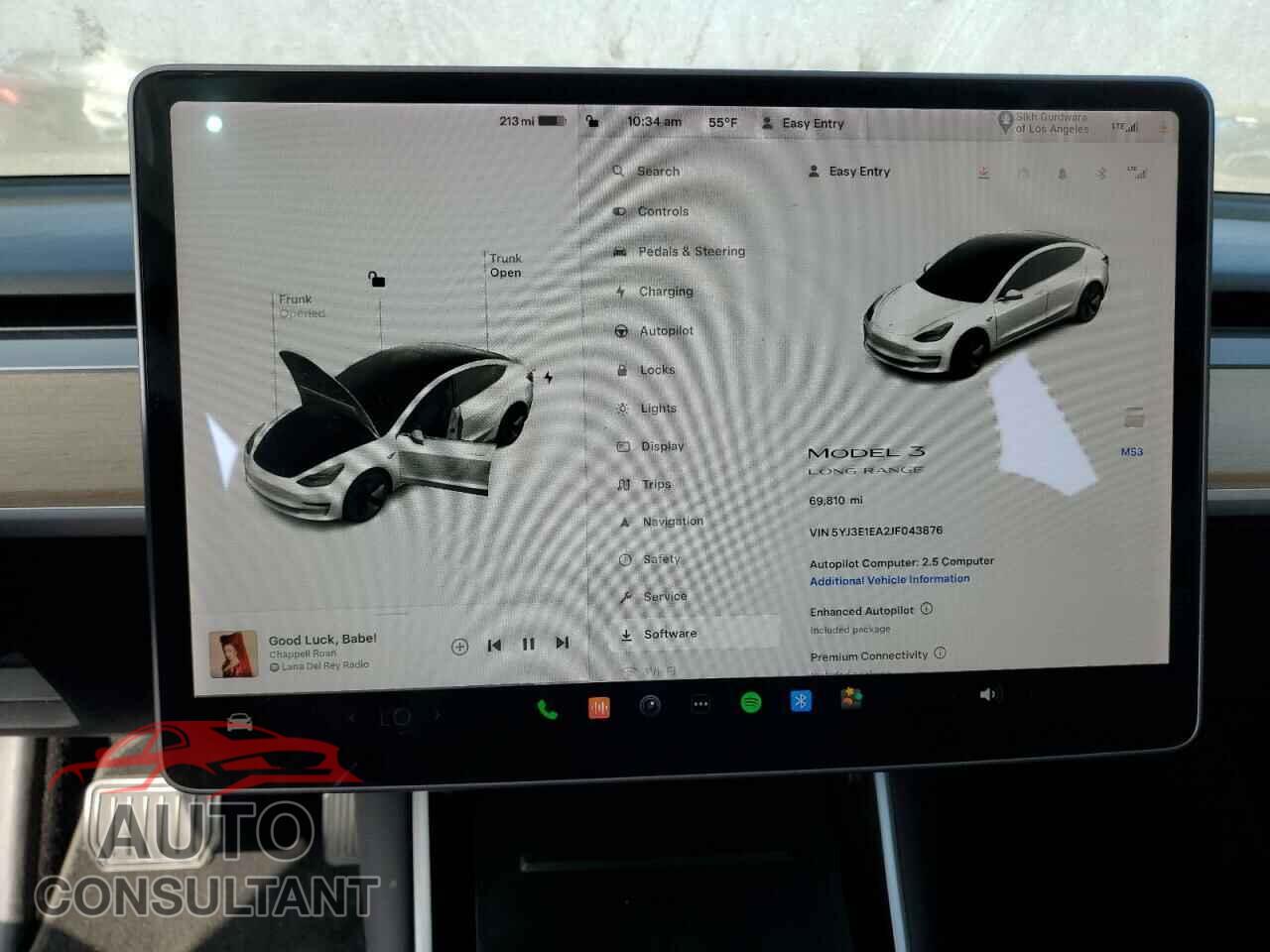 TESLA MODEL 3 2018 - 5YJ3E1EA2JF043876