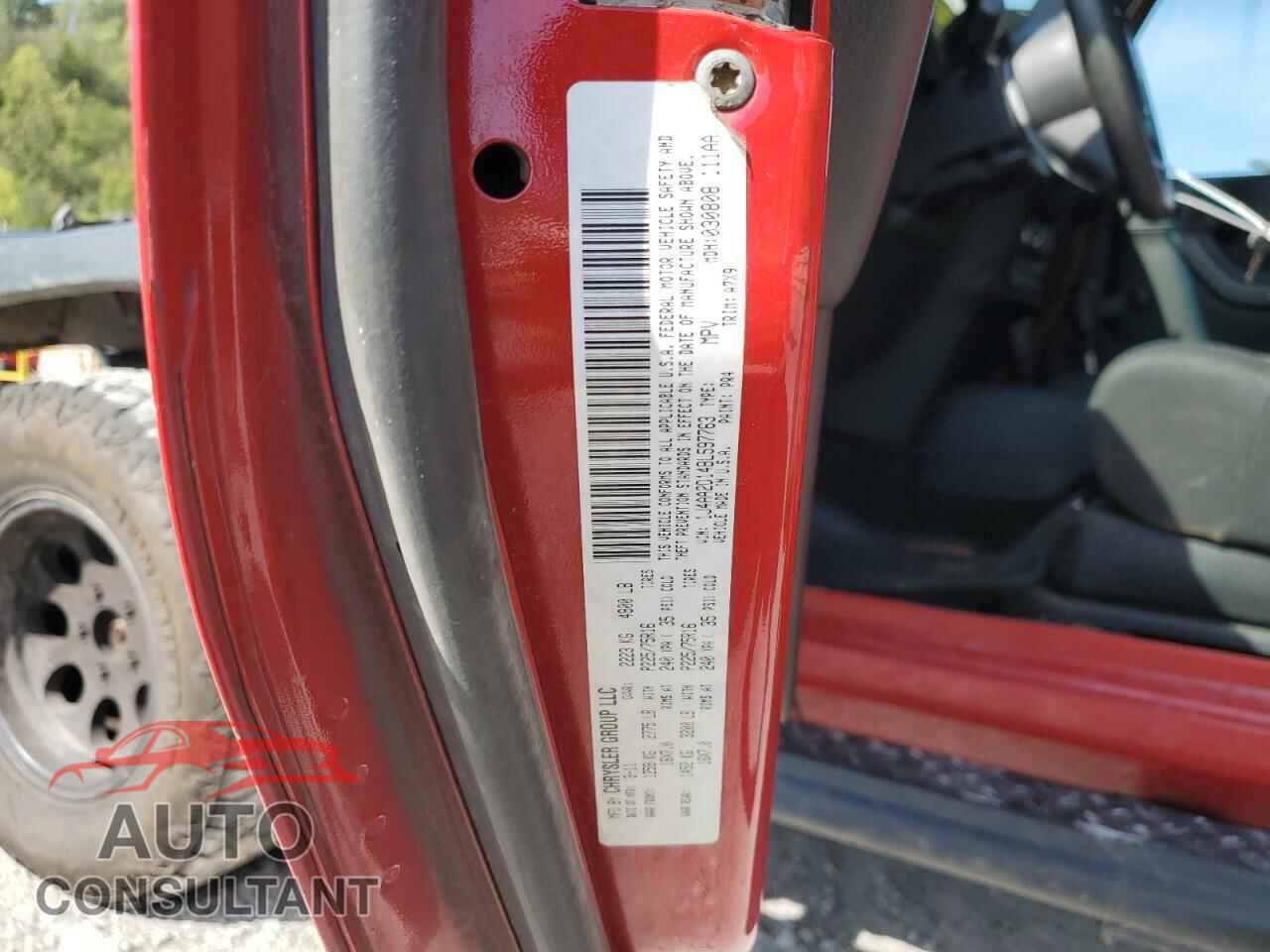 JEEP WRANGLER 2011 - 1J4AA2D14BL597763