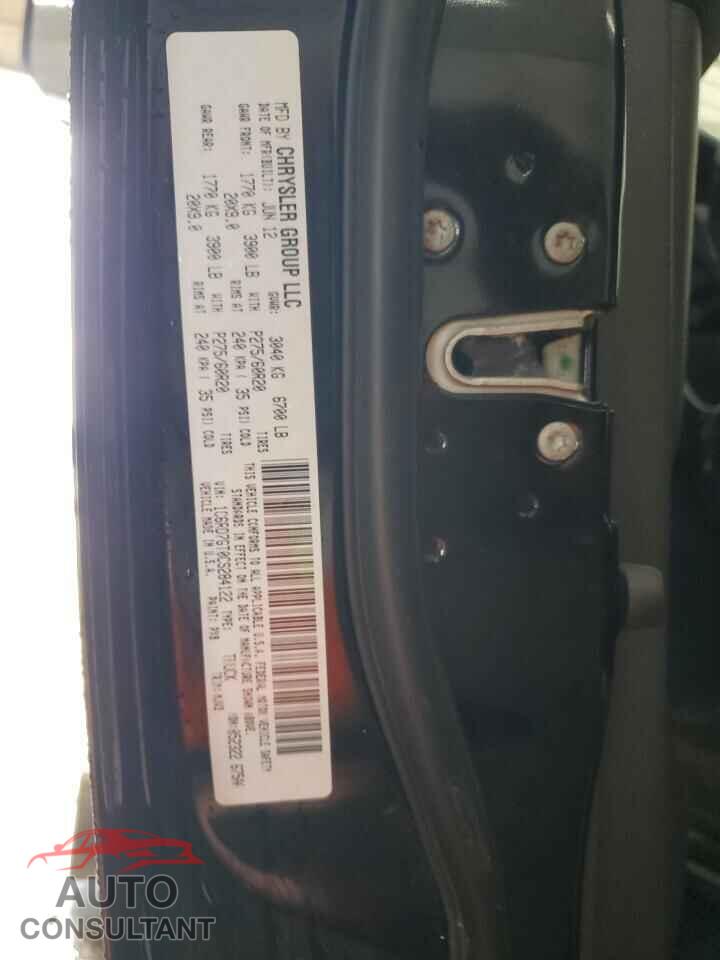 DODGE RAM 1500 2012 - 1C6RD7GT0CS284122