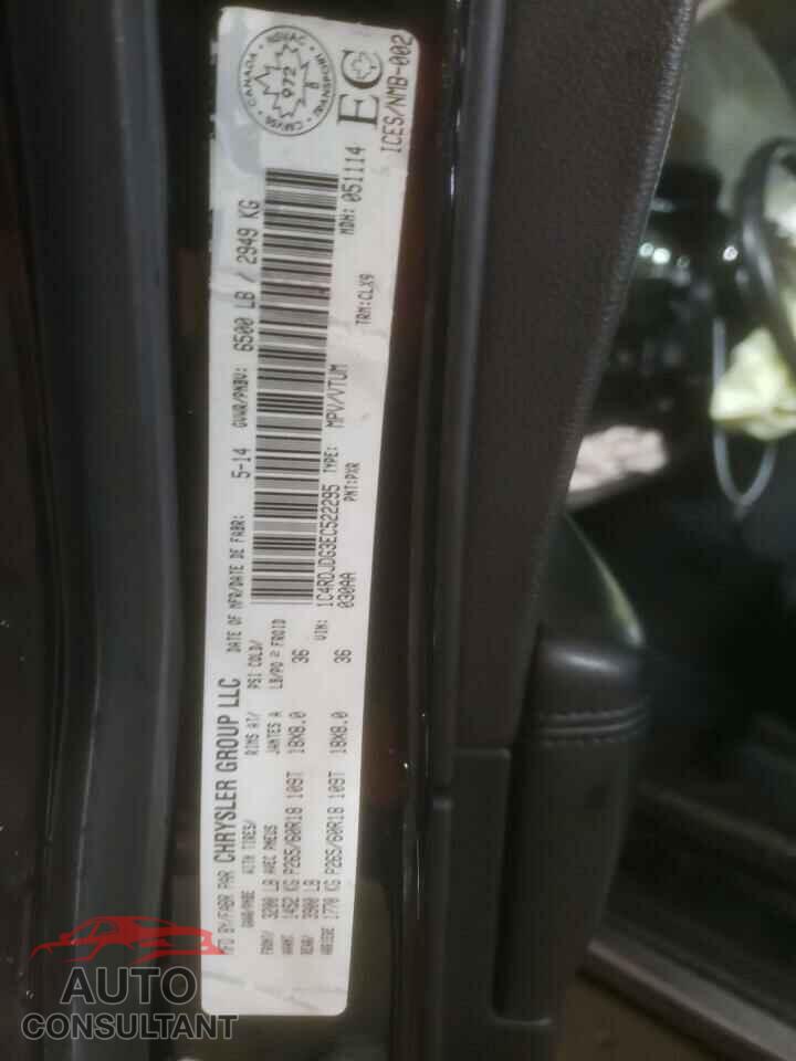 DODGE DURANGO 2014 - 1C4RDJDG3EC522295