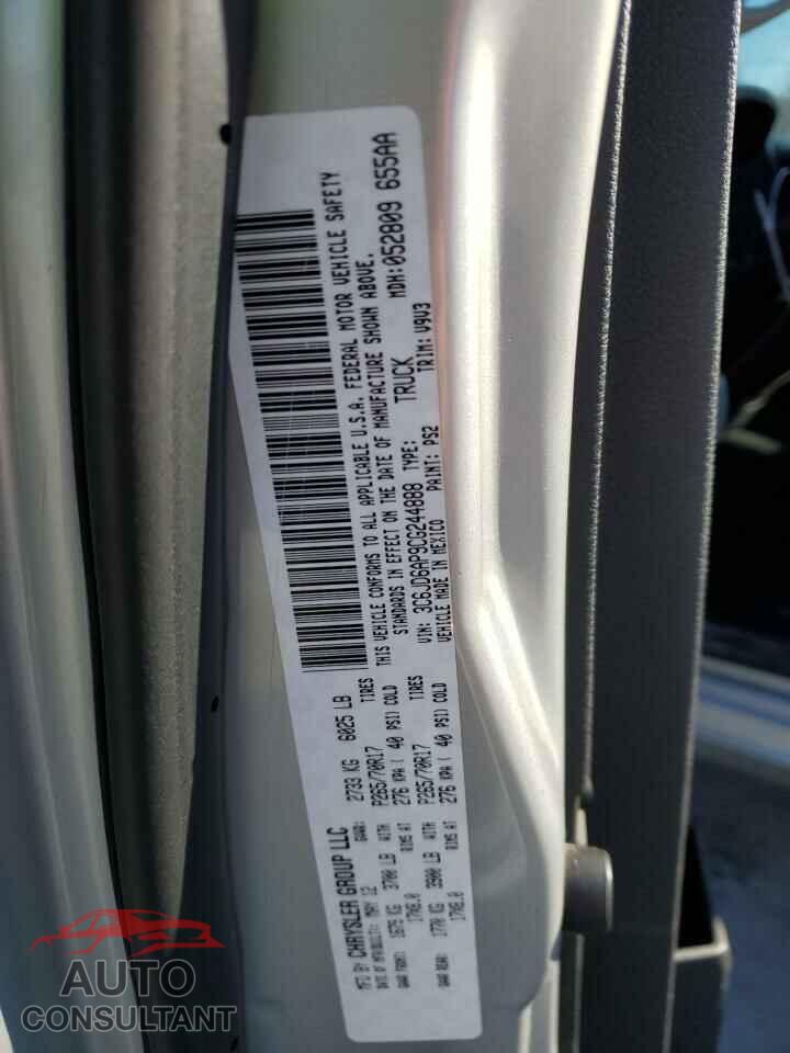 DODGE RAM 1500 2012 - 3C6JD6AP9CG244888