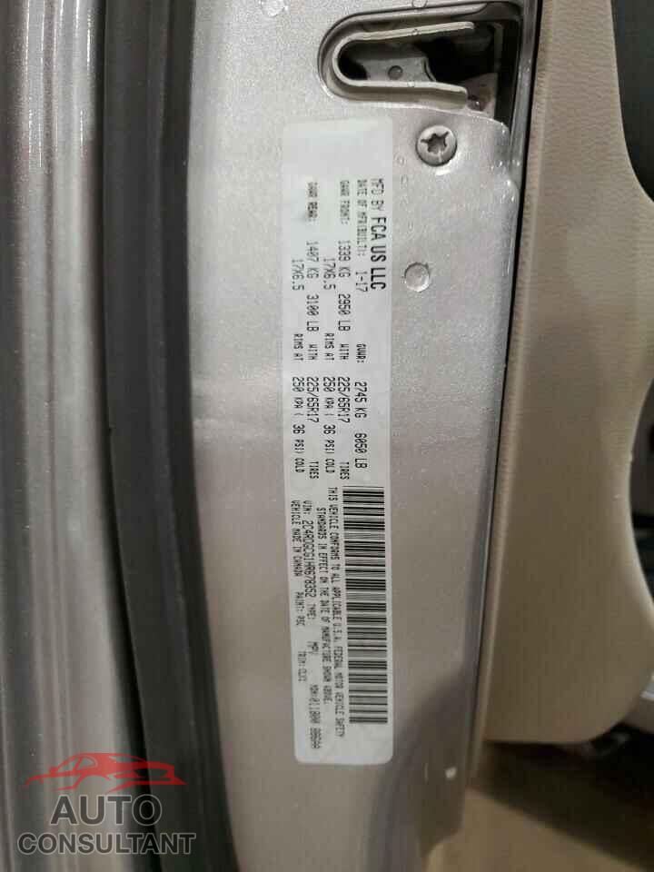 DODGE CARAVAN 2017 - 2C4RDGCG1HR678352