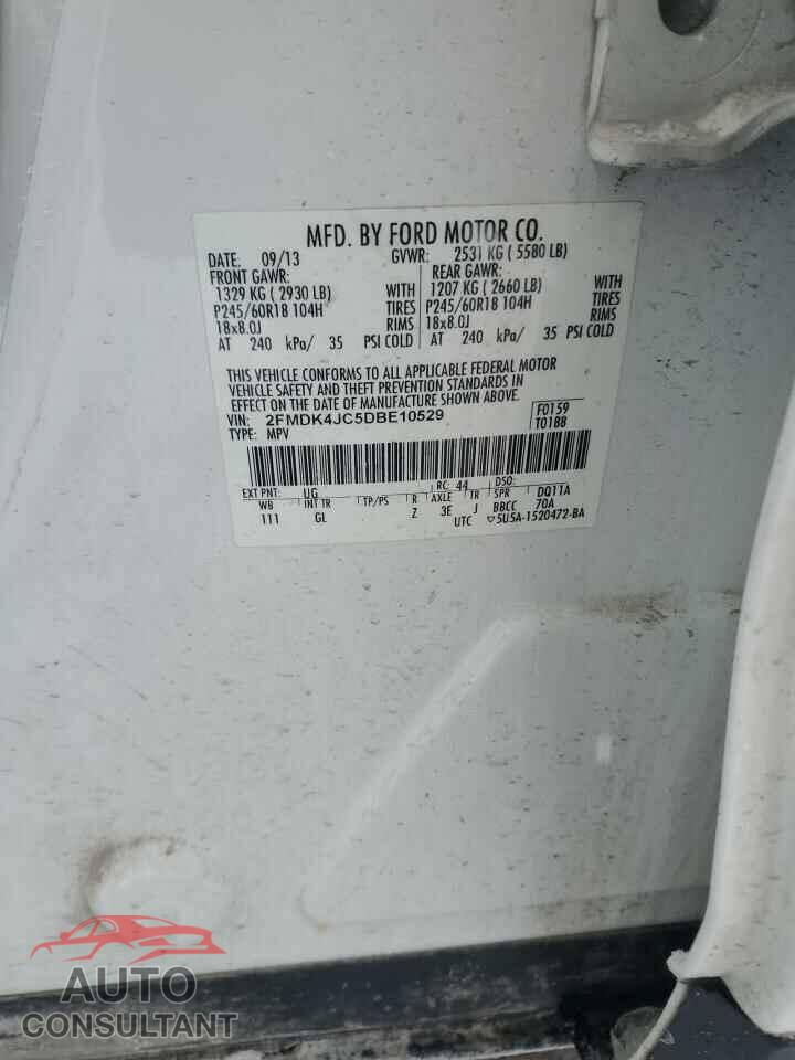 FORD EDGE 2013 - 2FMDK4JC5DBE10529